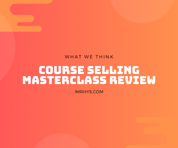 course selling masterclass review
